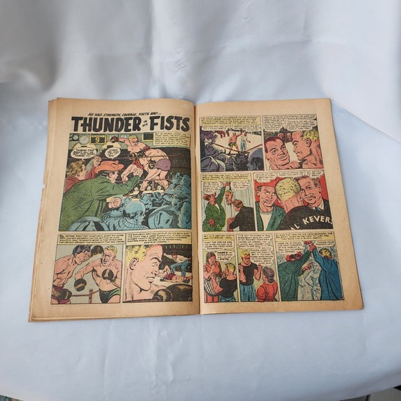 Sports Action Comic Book September No. #14 Atlas Comic Gold Age Classic Rare BnB - Picture 8 of 9
